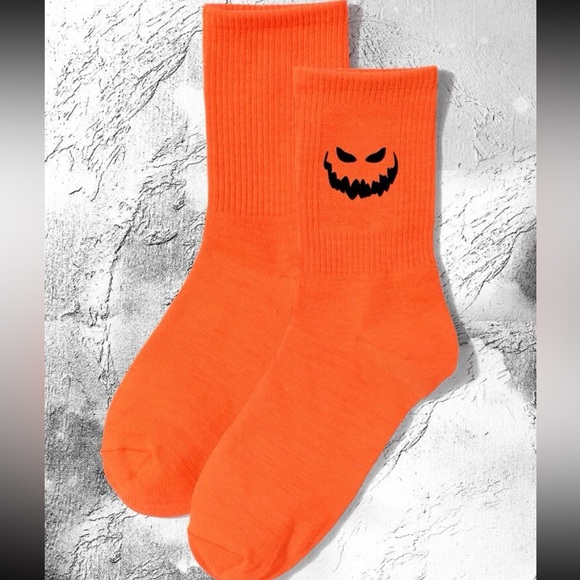 Orange Halloween Socks - Picture 3 of 5